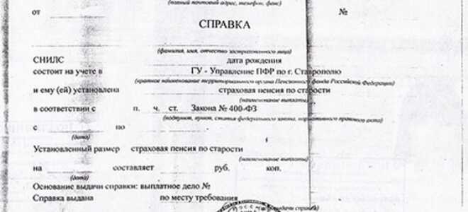 Справка вместо пенсионного удостоверение: как и где получить?