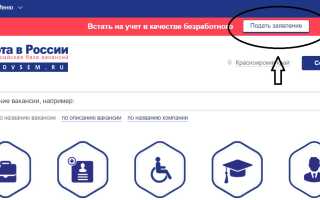 Как зарегистрироваться на бирже труда через Госуслуги и портал Работа в России?