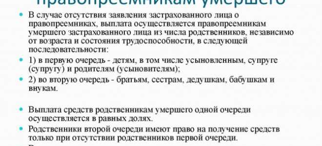 Как получить накопительную часть пенсии умершего родственника